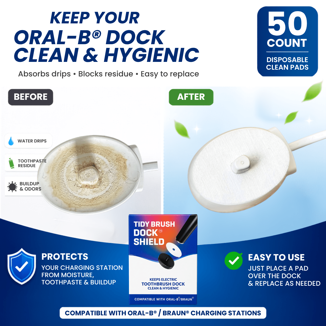 Dock Shield For Oral-B/Braun - Home Oral Hygiene Solutions