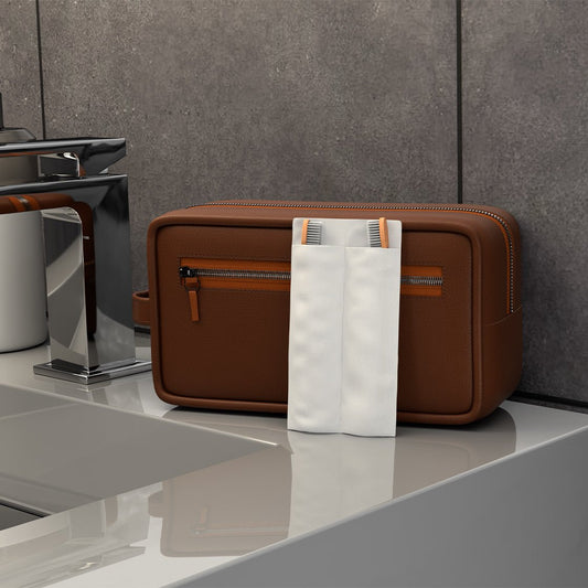 Tidy Brush Pouch For 2 Standard Toothbrushes - Home Oral Hygiene Solutions